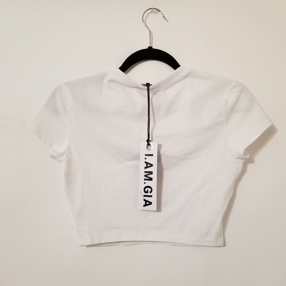 NWT I.AM.GIA Spambot  Graffic Crop Tee - P10 - Picture 4 of 5